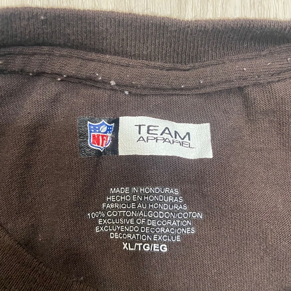 Cleveland Browns Short Sleeve T-Shirt Mens XL Brown NFL Team Apparel Cotton - Picture 2 of 7